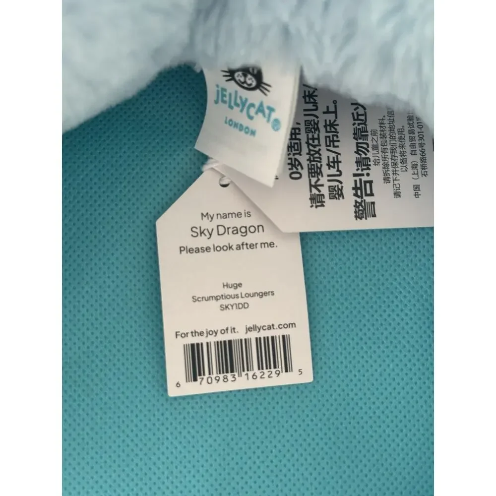 Authentic‼️NWT Jellycat Sky Dragon Huge 66 cm Plush Authentic 26” FAST SHIPPING
